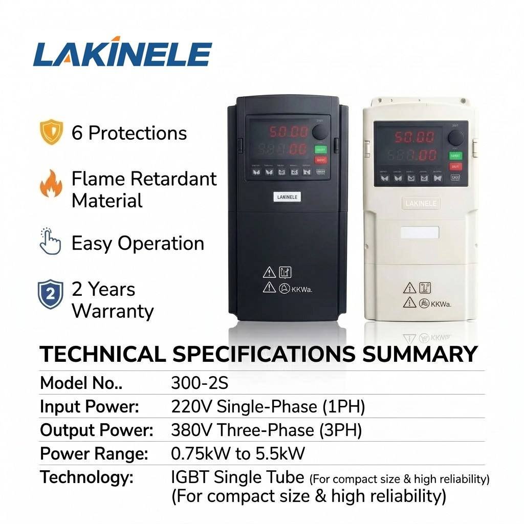 H-2 Series 1PH to 1PH 220V VFD